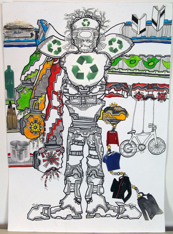 3. miesto v I.kategórii VS – Daniela z Kriváňa s prácou Robot – recyklátor