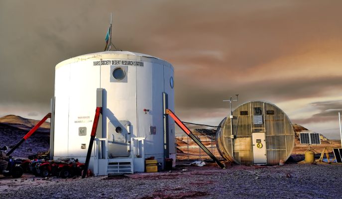 Marťanská púštna výskumná stanica MDRS v Utahu, USA
