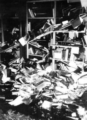 Pri záchrane zbierky knižnice W. H. Ganta sa prvý raz použila radiačná dezinfekcia