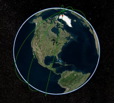 3D aplikácia pohybu skCUBE na orbite