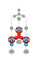 Molekulový výťah skonštruovaný Fraserom Stoddartom, s vizualizáciou pripravenou Johanom Jarnestadom