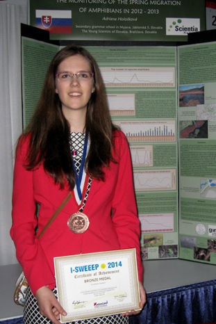 S medailou a diplomom zo súťaže I-SWEEEP 2014 v USA