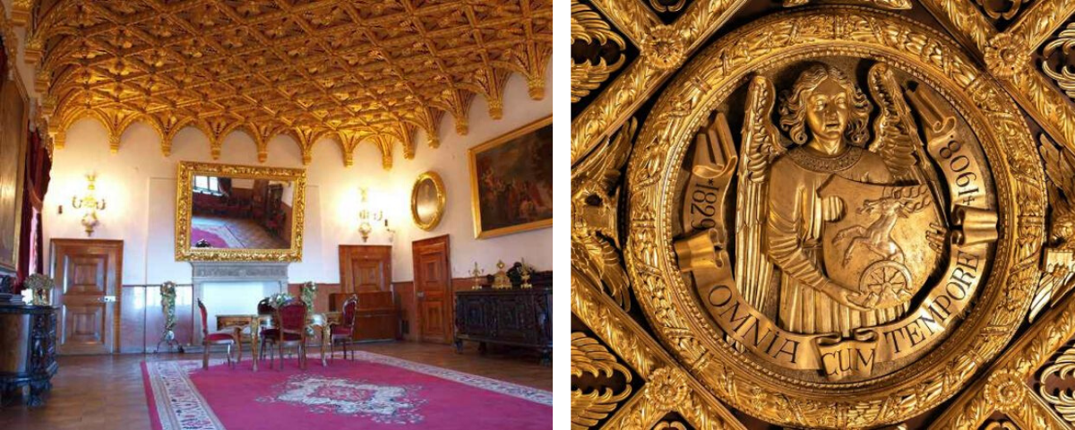 Interiérom Bojnického zámku kraľuje Zlatá sála. Zdroj: SNM
