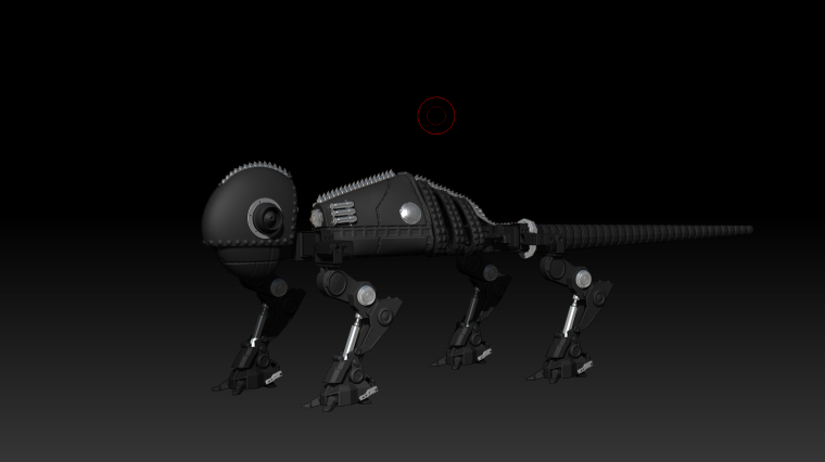 Robotický chameleón Balthazar. Zdroj: Lucia Makaiová 
