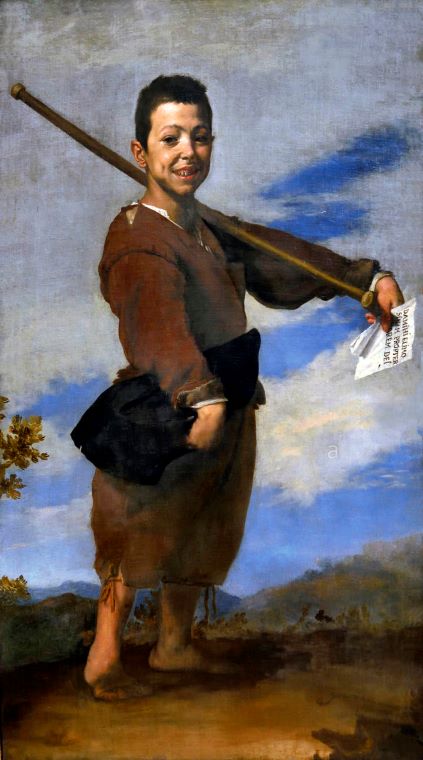  Jusepe de Ribera; Chlapec s koňskou nohou; 1642; olej na plátne; Múzeum Louvre (Zdroj: Wikipedia) 