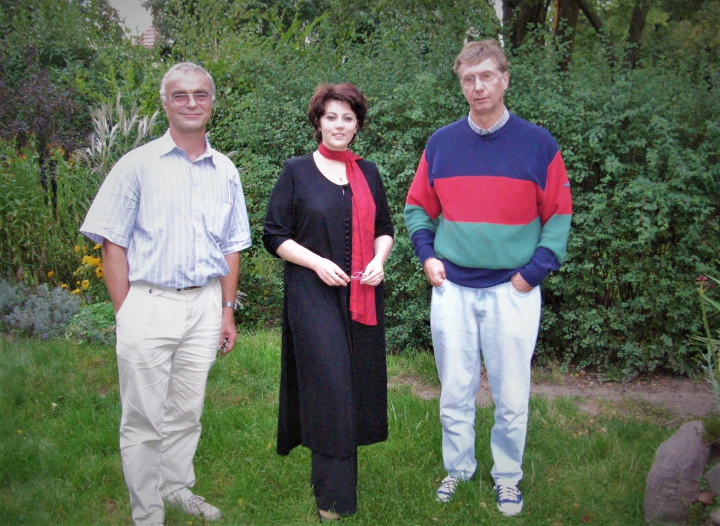 Doktorka Helena Kanďárová s doktorom Liebshom a profesorom Spielmannom po obhajobe doktorandskej práce, Zdroj: Archív Heleny Kanďárovej
