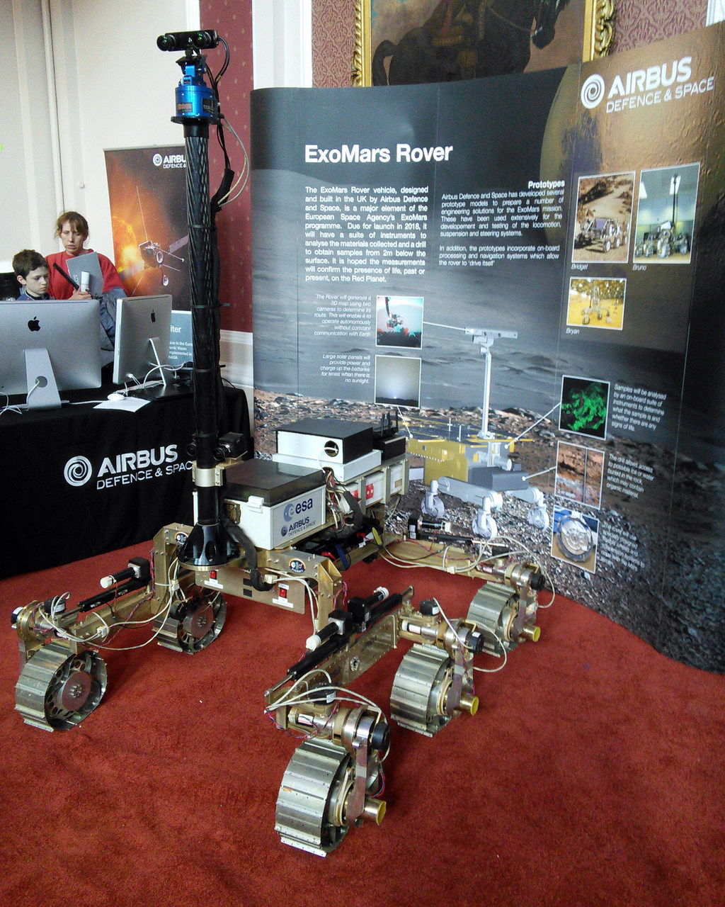 Rover ExoMars, predstavený na Cmglee Cambridge Science Festival 2015 