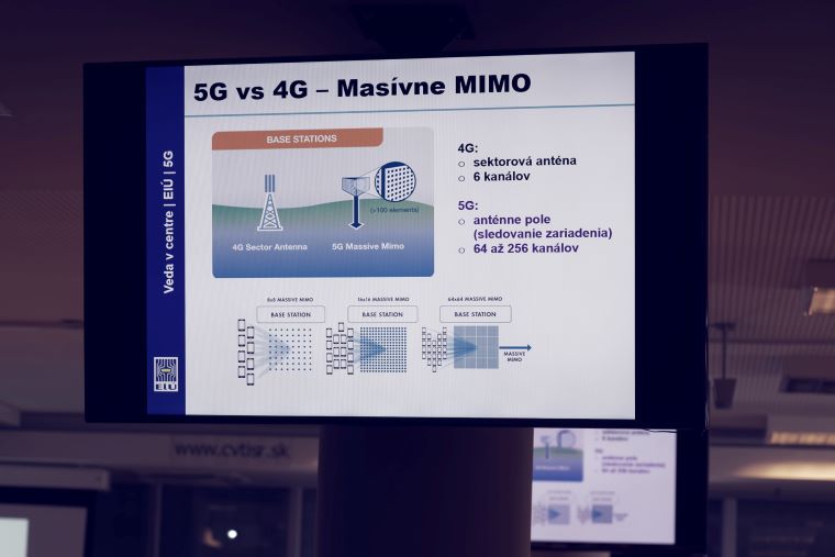 Grafická schéma znázorňujúca rozdiel medzi anténami 4G a 5G sietí. Foto: Marián Zelenák, NCP VaT pri CVTI SR