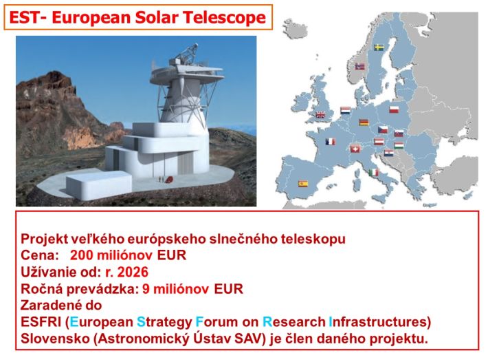 EST – Európsky slnečný teleskop