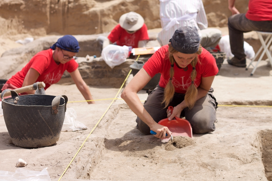 Práce na archeologickom výskume v Tell el-Retábí, Egypt (foto Nadácia Aigyptos)