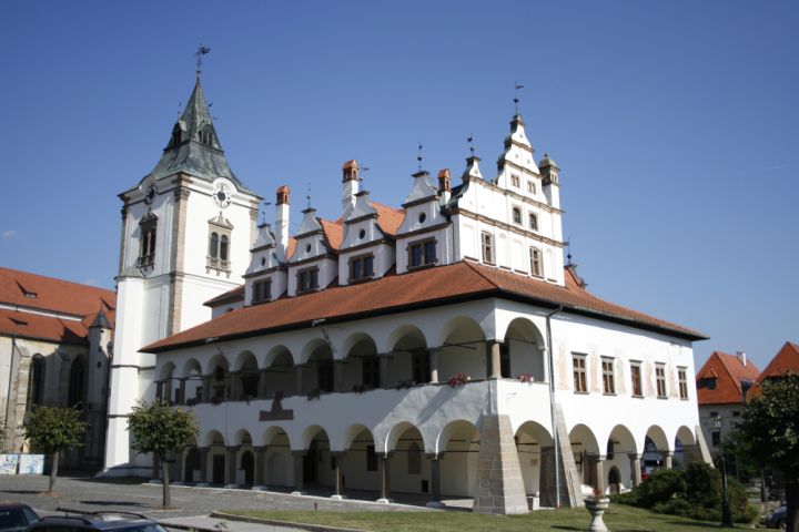 Historická budova radnice v Levoči 