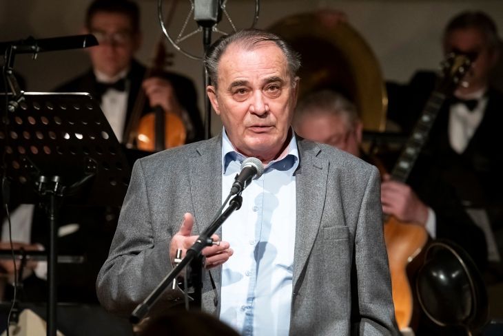 Prof. Vladimír Štefko na slávnostnej prezentácii publikácie Dejiny slovenského divadla I.
