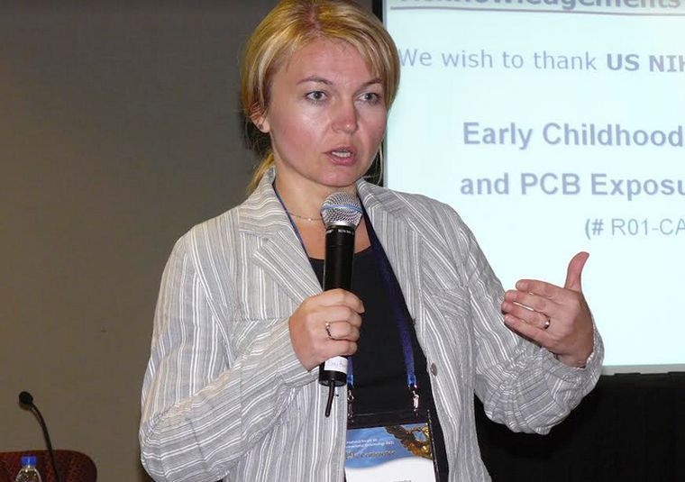 Foto MUDr. Ľubice Murínovej, PhD. počas jej prednášky. Zdroj: Archív ĽM
