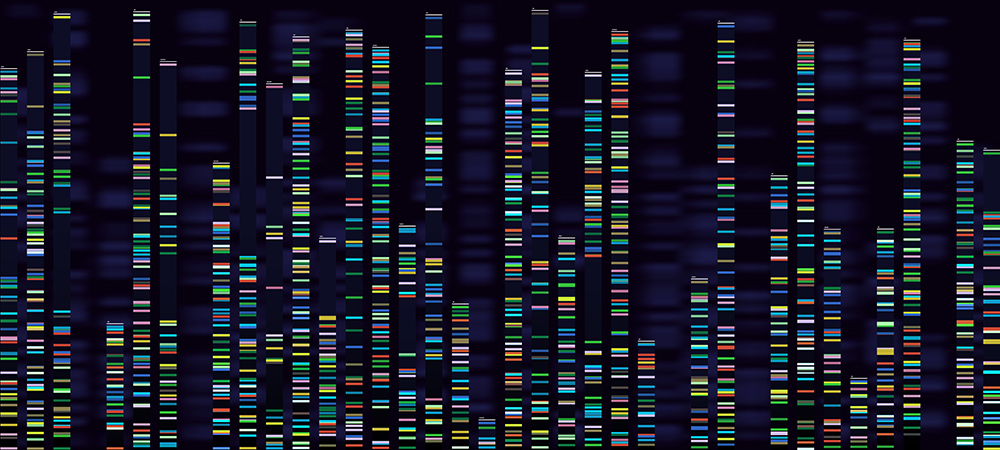 Ilustračná foto: Vizualizácia analýzy genómu. Zdroj: iStockphoto.com